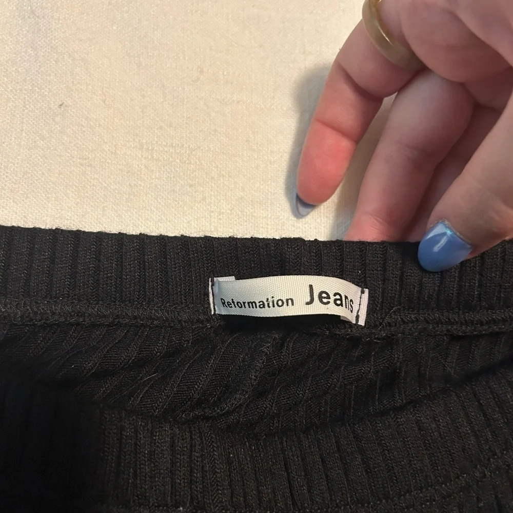 {Reformation} Whitney Ribbed Pants - Picture 4 of 5
